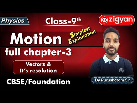 motion | vector &amp; it&#39;s component | Physics-9th | JEE Main | CBSE/FOUNDATION | NEET |